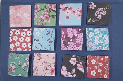 Origami corner bookmark - Cherry Blossom - image1